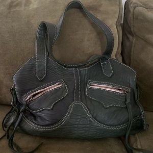 Claudia Firenze Italian Leather Green Shoulder Bag